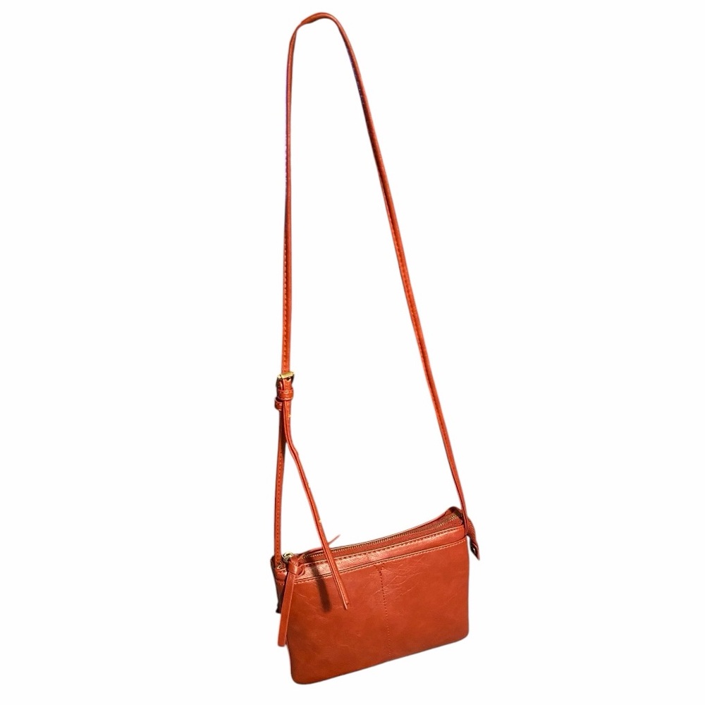 Joy Susan Vibrant Orange Crossbody Bag